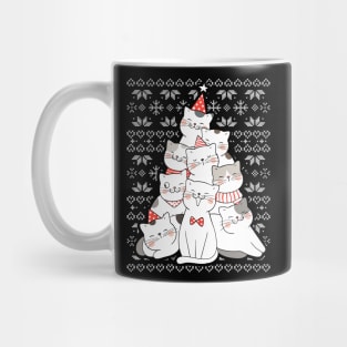 Catmas Tree Ugly Christmas Sweater Funny Xmas Cat Gift Mug